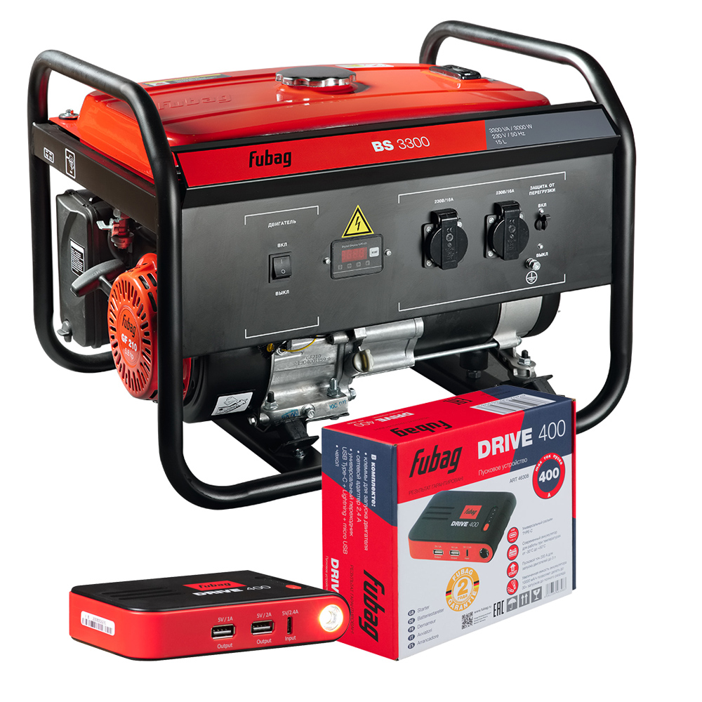 Бензиновый генератор Fubag BS 3300