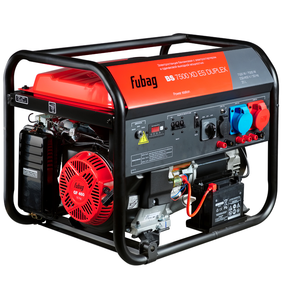 Бензиновый генератор FUBAG BS 7500 XD ES Duplex