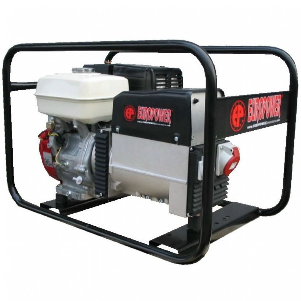 Генератор бензиновый EUROPOWER EP 5000 T 3X230V для ж/д