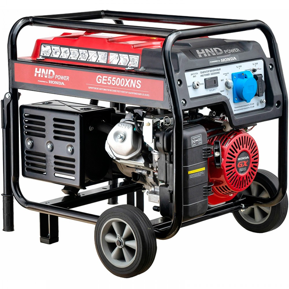 Бензиновый генератор HND GE 5500 XNS